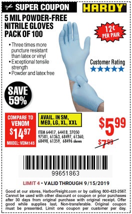 Save 59 Percent on a 100-Pack of Nitrile Gloves