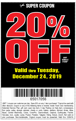 20% off 1 item