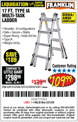 17 Ft. Type IA Multi-Task Ladder