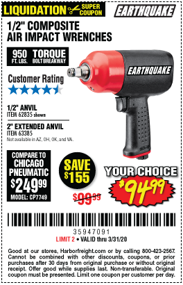 1/2 in. Composite Air Impact Wrench