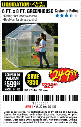 6 ft. x 8 ft. Greenhouse