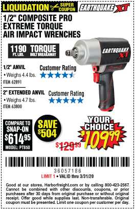 1/2 in. Composite Xtreme Torque Air Impact Wrench