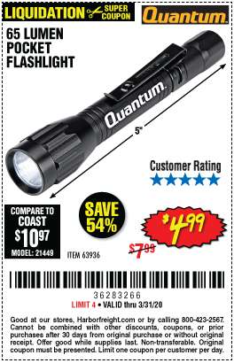 65 Lumen Pocket Flashlight