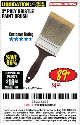 3 in. Professional Paint Brush