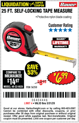 25 ft. Self-Locking Tape Measure