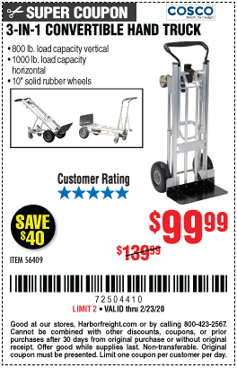 3-In-1 Convertible Hand Truck