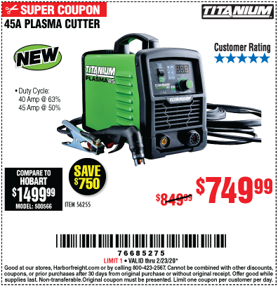 45A Plasma Cutter