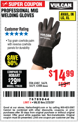 Professional MIG Welding Gloves - L