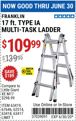 17 Ft. Type IA Multi-Task Ladder