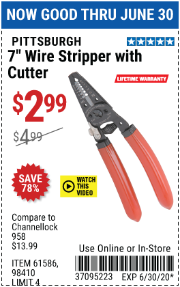 7 in. Wire Stripper with Cutter