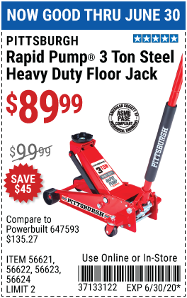 3 Ton Heavy Duty Rapid Pump® Floor Jack