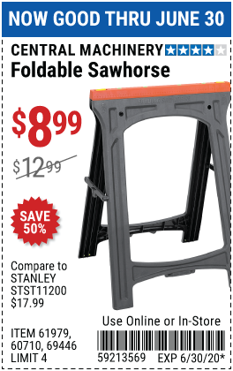 Foldable Sawhorse