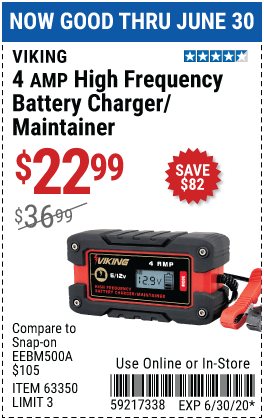 4A Fully Automatic Microprocessor Controlled Battery Charger/Maintainer