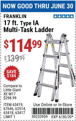 17 Ft. Type IA Multi-Task Ladder