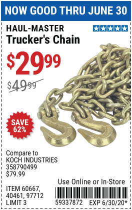 5/16 in. x 20 ft. Grade 70 Trucker's Chain