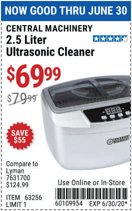 2.5 Liter Ultrasonic Cleaner