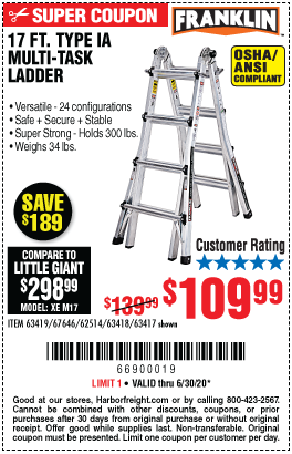 17 Ft. Type IA Multi-Task Ladder