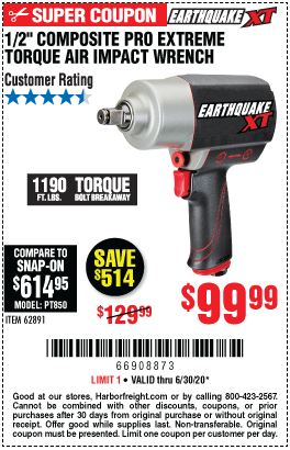 1/2 in. Composite Xtreme Torque Air Impact Wrench