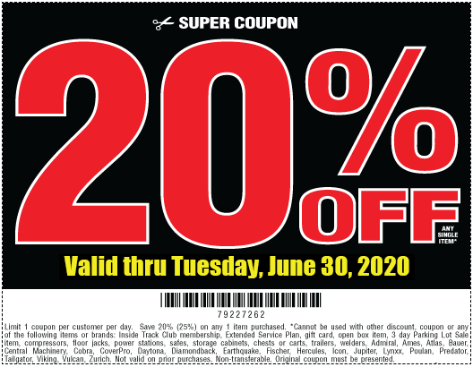 20% off 1 item