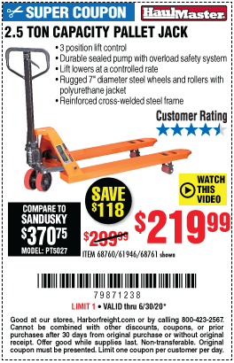 2.5 Ton Pallet Jack