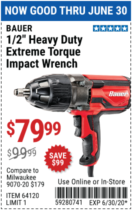 8.5 Amp Corded 1/2 in. Heavy Duty Extreme Torque Impact Wrench