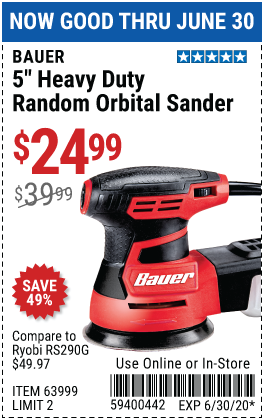 2.8 Amp, 5 in. Random Orbital Palm Sander