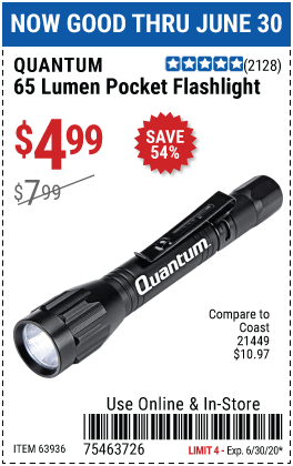 65 Lumen Pocket Flashlight