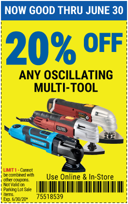 20% off Oscillating Multi-Tools (4 skus)