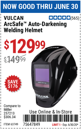 ArcSafe™ Auto Darkening Welding Helmet