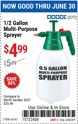 0.5 gallon Multi-Purpose Sprayer