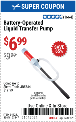 Battery Operated Liquid Transfer Pump