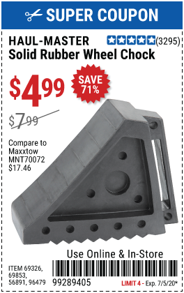 Solid Rubber Wheel Chock