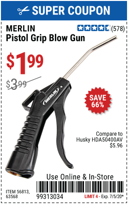 Pistol Grip Blow Gun