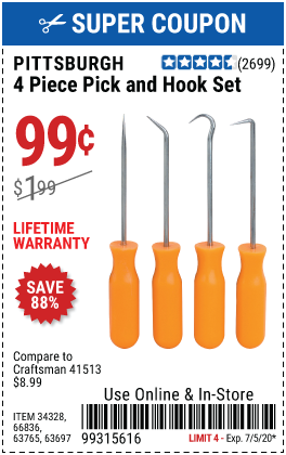 Mini Pick and Hook Set