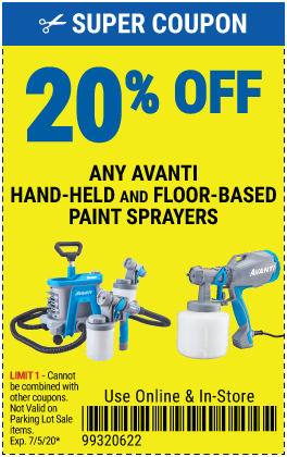 20% off Avanti Paint Sprayers