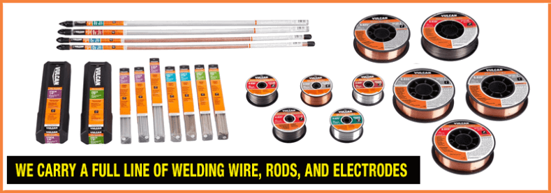 We carry a full line of welding consumables