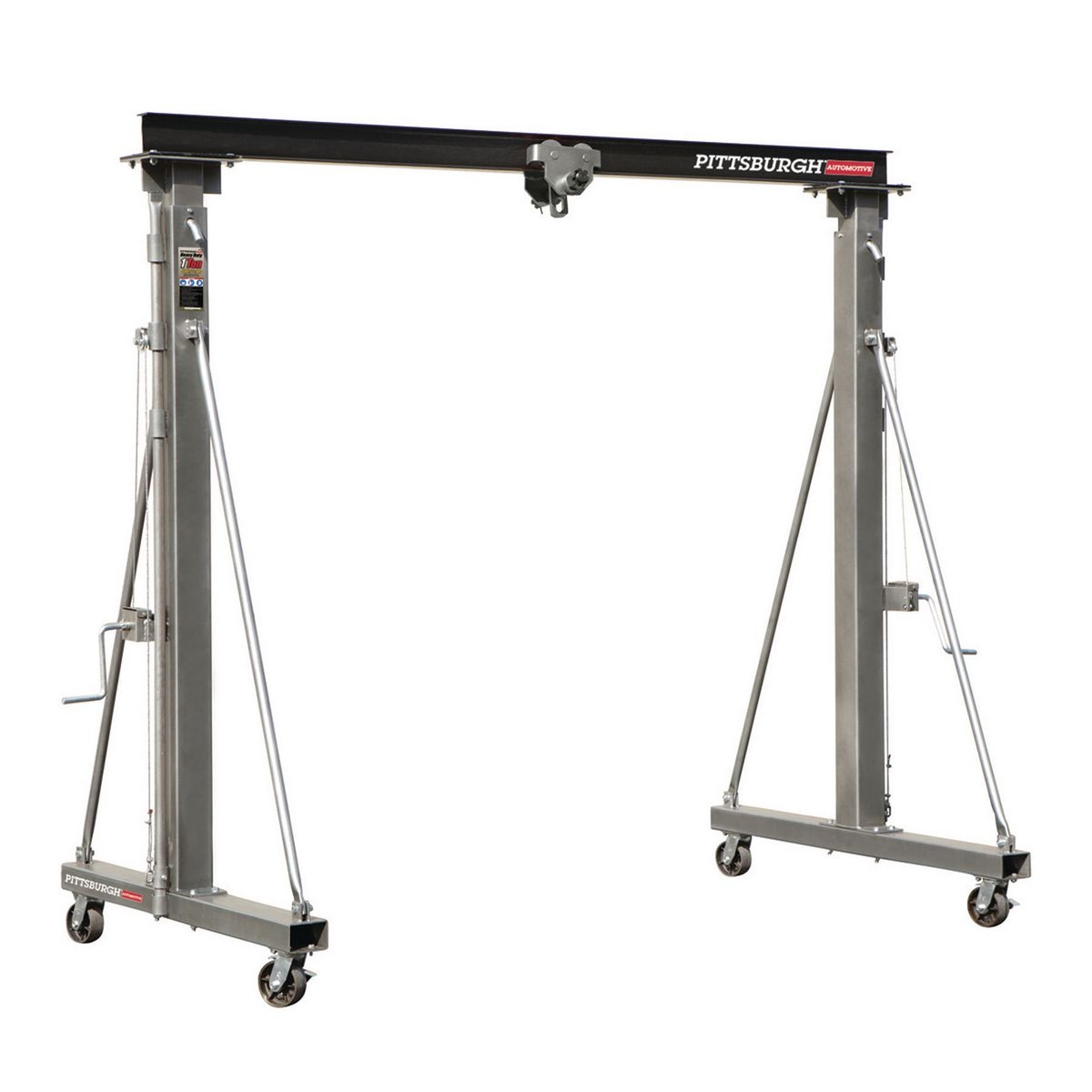 PITTSBURGH AUTOMOTIVE 1 ton Capacity Telescoping Gantry Crane - Item 41188 / 62510 / 69513 / 87171 / 87726 / 87764