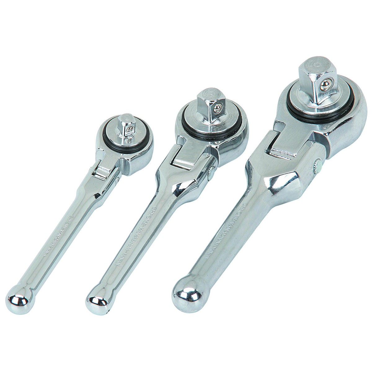 PITTSBURGH Flex Head Stubby Ratchet Set 3 Pc. - Item 46742