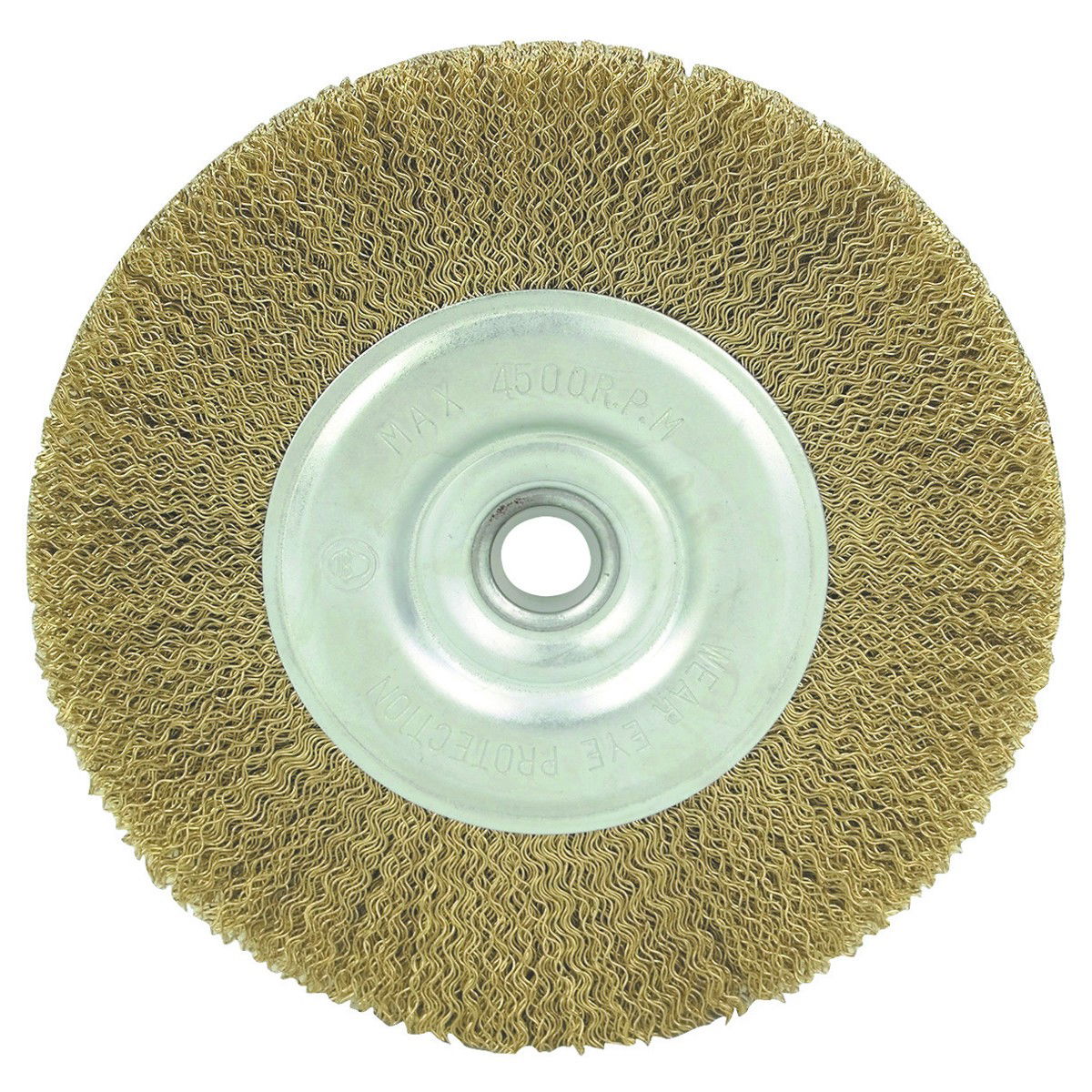 WARRIOR 6 in. Brass Coated Wire Wheel - Item 47936