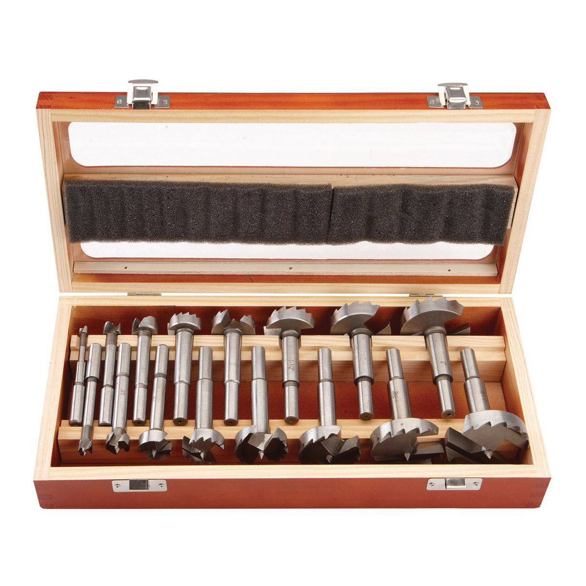 WARRIOR 1/4 in. - 2-1/8 in. Forstner Drill Bit Set With 3/8 in. Shanks 16 Pc. - Item 62360 / 39812 / 62557