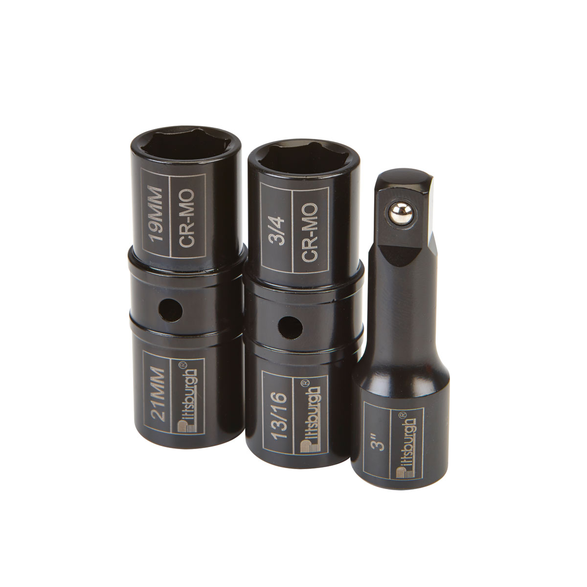 PITTSBURGH AUTOMOTIVE 1/2 in. Drive Impact Flip Socket Set 3 Pc. - Item 62491