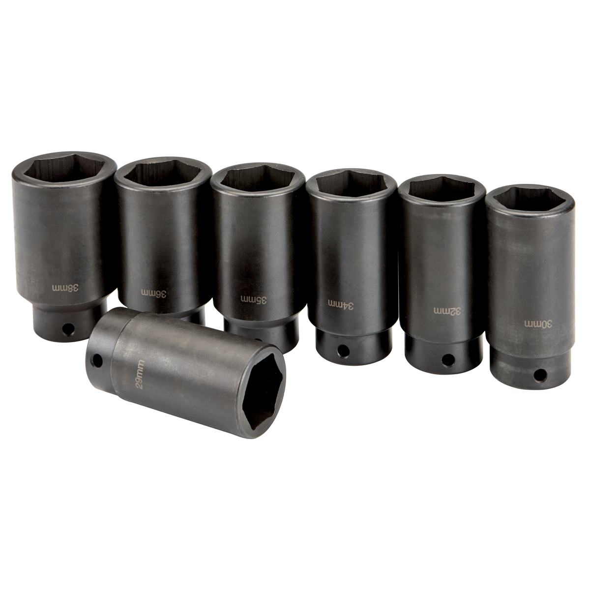 PITTSBURGH AUTOMOTIVE 1/2 in. Drive Front Wheel Drive Axle Lock-Nut Socket Set 7 Pc. - Item 62842 / 66988 / 96342