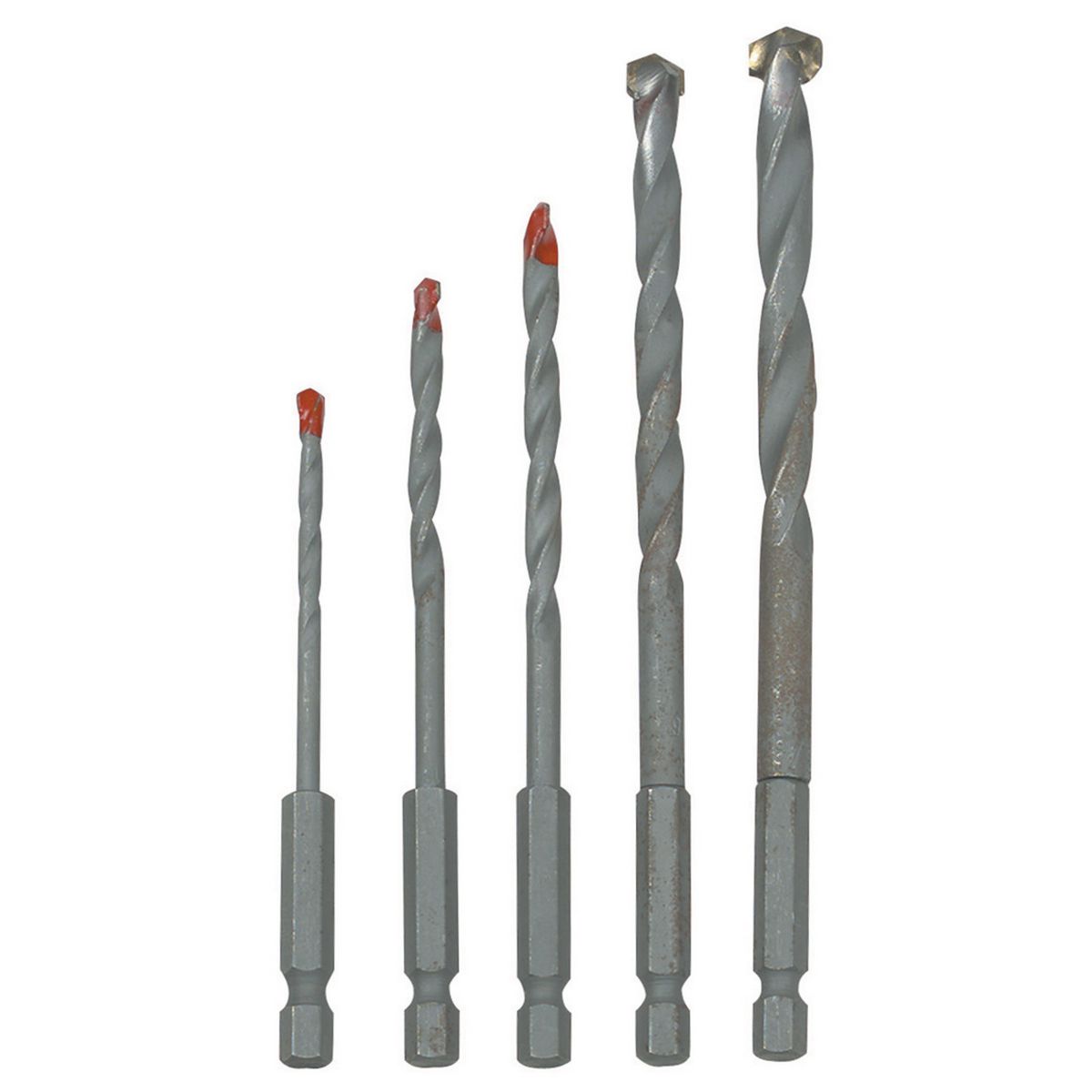 WARRIOR Quick Change Masonry Drill Bit Set 5 Pc. - Item 62845 / 42256