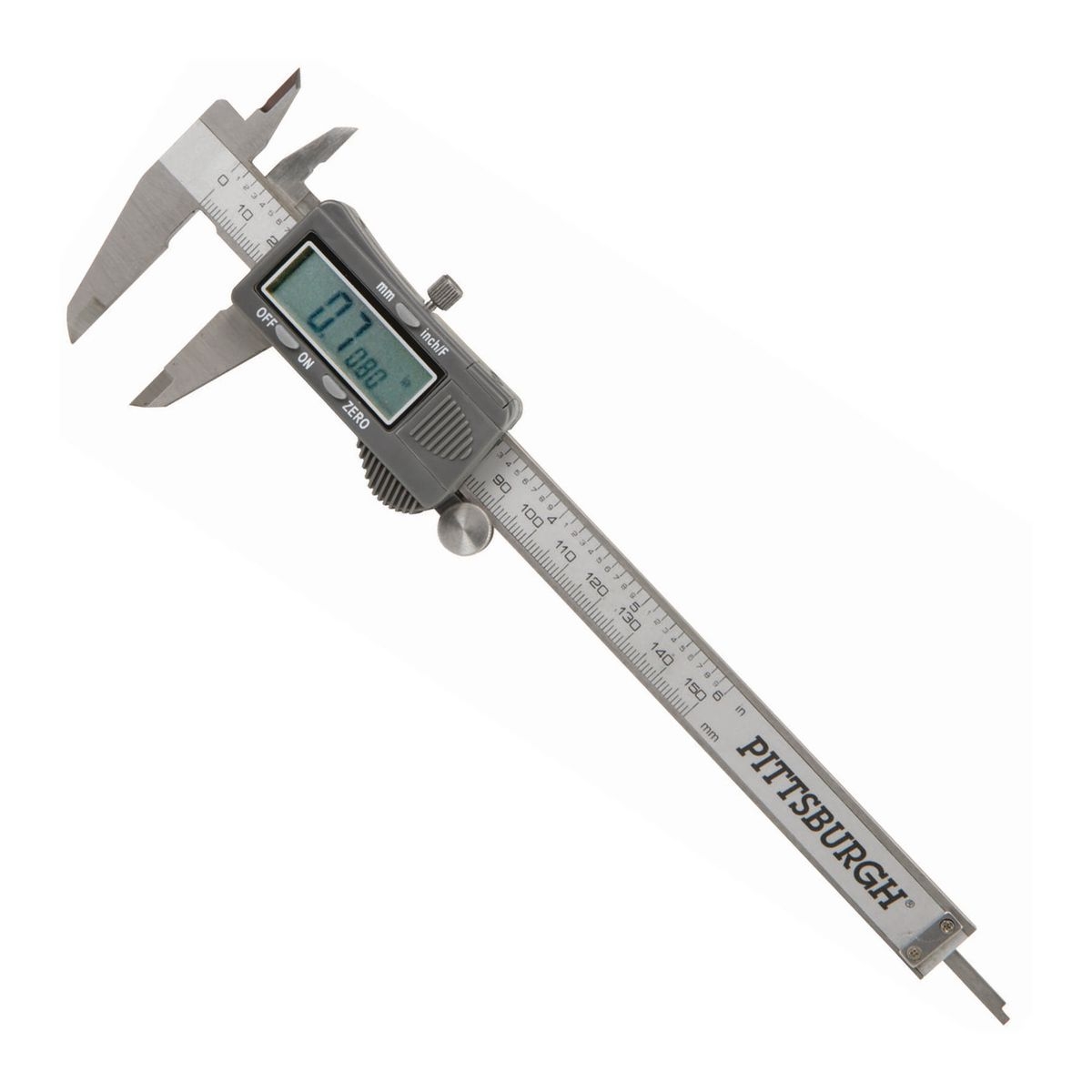 PITTSBURGH 6 in. Digital Caliper with SAE and Metric Fractional Readings - Item 63731 / 62569 / 68304