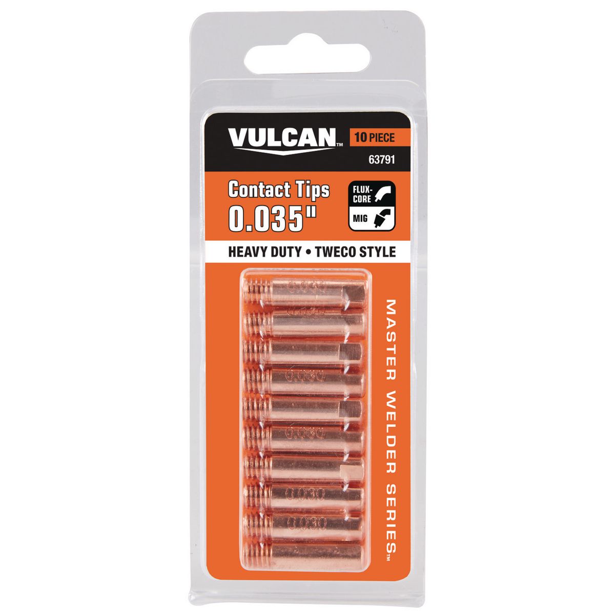 VULCAN 0.035 in. MIG Welding Contact Tips 10 Pk. - Item 63791