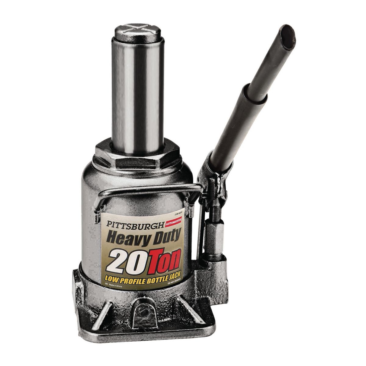 PITTSBURGH AUTOMOTIVE 20 ton Hydraulic Low Profile Heavy Duty Bottle Jack - Item 66481 / 05534 / 69483 / 93438