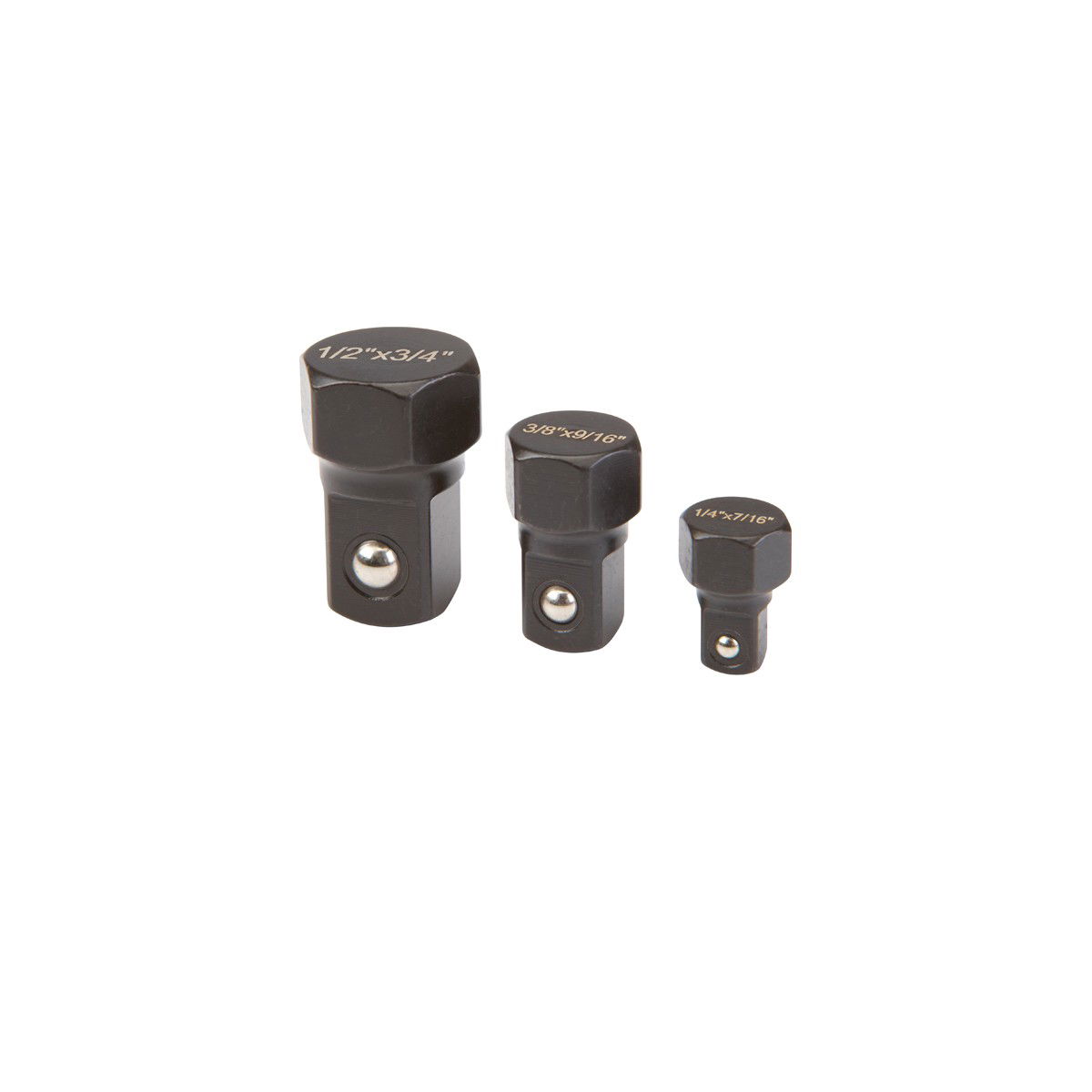 PITTSBURGH Square Drive Socket Caps 3 Pc. - Item 67011