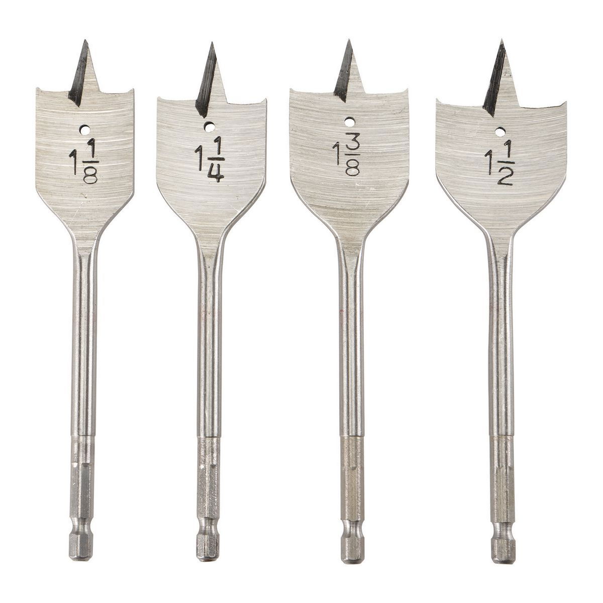 WARRIOR Steel Large Diameter Spade Bit Set 4 Pc. - Item 69017 / 41312