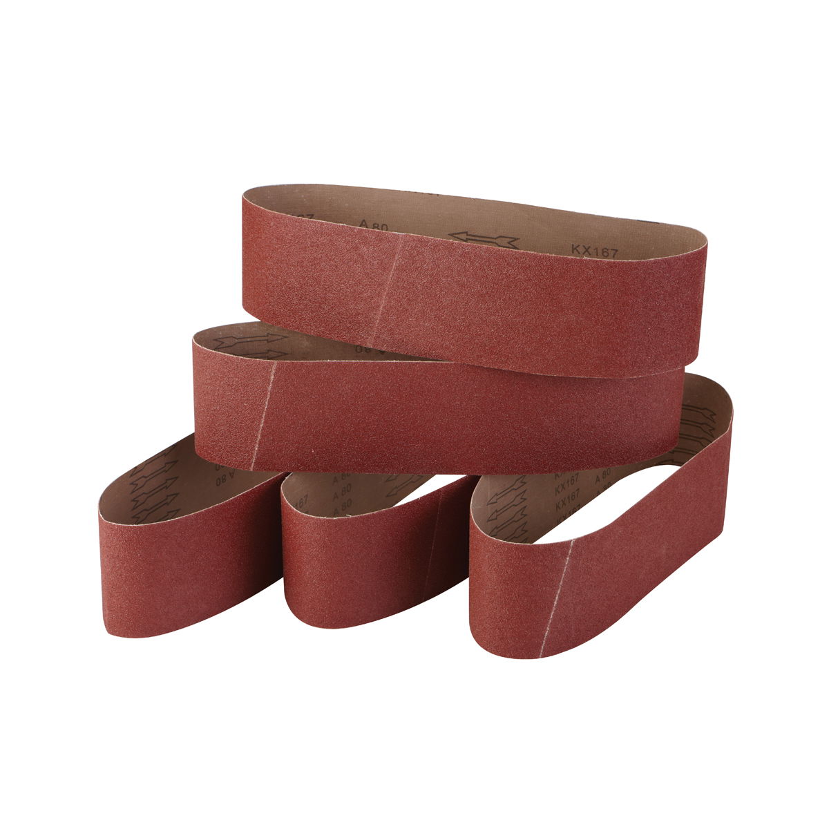 WARRIOR 4 in. x 36 in. 80 Grit Sanding Belt 5 Pc - Item 69935 / 34509