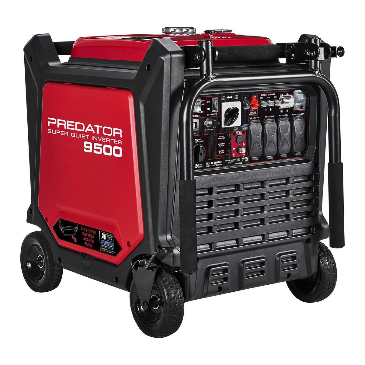 PREDATOR 9500 Watt Super Quiet Inverter Generator With CO SECURE™ - Item 57080